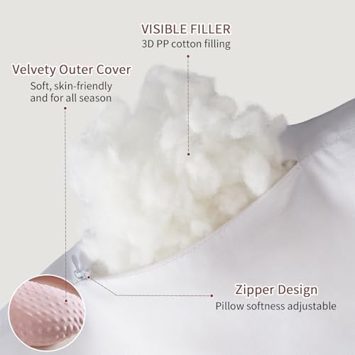 Reading Pillow for Gaming Reading Crochet, U Shaped Arm Support Pillow with Removable Cover Reducing Arching Neck for Adult Reading and Working Sitting on Bed Sofa for Arm Rest (Pink) - Image 5