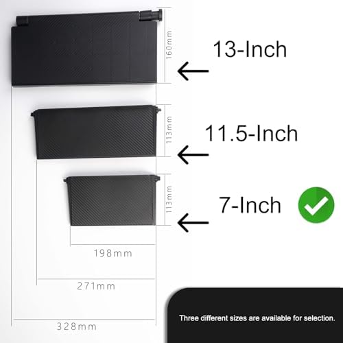 7-Inch Adjustable Screen Top Shelf Organizer for TV Computer Monitor Flat Screen 'TV Mount Top Shelf Used to Place Soundbar Cable Box Speakers Apple TV Play-Station Camera Frames Remote-Black - Image 2