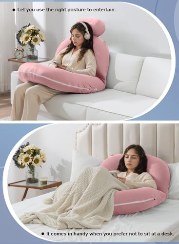 INSEN Reading Pillow, Back Pillow for Sitting in Bed and Couch, Gaming Pillow for Adults, Sit Up Support for Bed - Image 6
