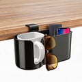 Metal Clamp Desk Cup Holder with ABS Organizer & Phone Stand Charging Port by EDSRDUX