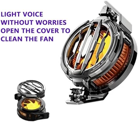 Black Phone Cooling Fan – Magnetic with Fast Heat Dissipation | Portable Smartphone Cooler for gamings Video Calls Vlogging Live Broadcasting Outdoor Use Streaming Entertainment - Image 7