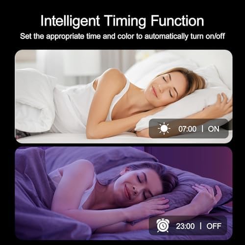 100 FT LED Lights For Bedroom，With 44 Key Infrared Remote Control And Bluetooth Application Smart LED Strip Lights, Music Synchronous Color Changing Light Strip, Used For Room Kitchen Party Decoration - Image 5