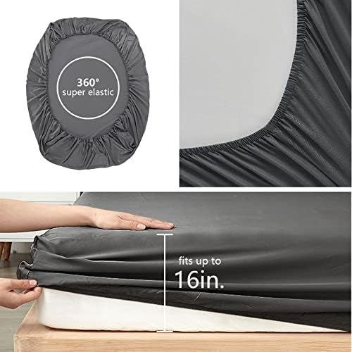 ROWADALO 5 Pieces Bed in A Bag Gamer Bedding Set for Boys Kids Adult Gaming Comforters Set,Boys Bed in A Bag Set Twin Size Comforter with Fitted Sheet Flat Sheet Pillowcase pillowsham,DJTH5026Twin - Image 4