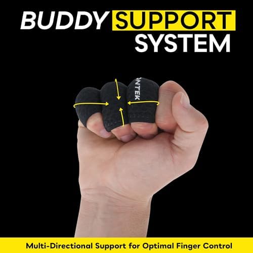 LIONTEK Triple Flow Finger Sleeve V3 Pair — Joint Support & Compression for Activity, BJJ, Fitness, Volleyball, Basketball, and More (Medium) - Image 7