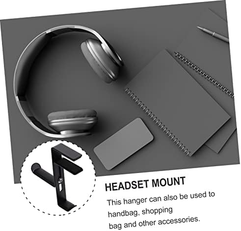Lurrose Adjustable Clamp Headset Holder Metal Headphone Hanger Hook for Desk Non Slip Design for Gaming Headsets Fits Various Desktop Thicknesses - Image 3