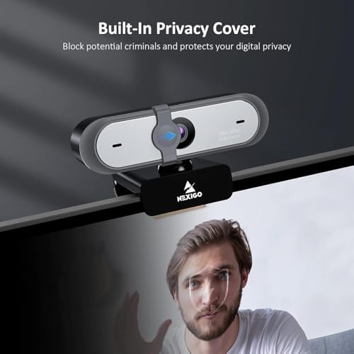 NexiGo N660P (Gen 2) 1080P 60FPS Webcam with Software Control, Dual Microphone & Cover, Autofocus, HD USB Computer Web Camera, for OBS/Gaming/Zoom/Skype/FaceTime/Teams/Twitch - Image 6
