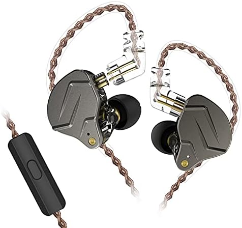 KZ ZSN Pro Dual Drivers 1BA 1DD in Ear Earphones HiFi Power Bass Earbuds Headphones High Clarity Sound Wired Earphones with Detachable Cable for Audiophile Musician by CCA