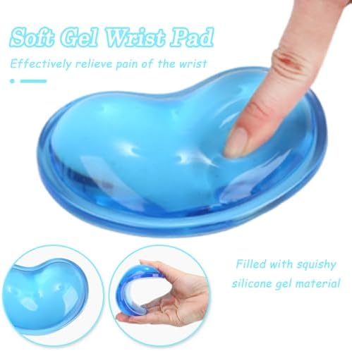 Gel Keyboard & Mouse Wrist Rest Set - Keyboard Wrist Rest Pad & Mouse Support for Office Gaming Pad Computer Laptop Ergonomic Comfortable Pain Relief- Pad Set (Mouse Support Set) - Image 2