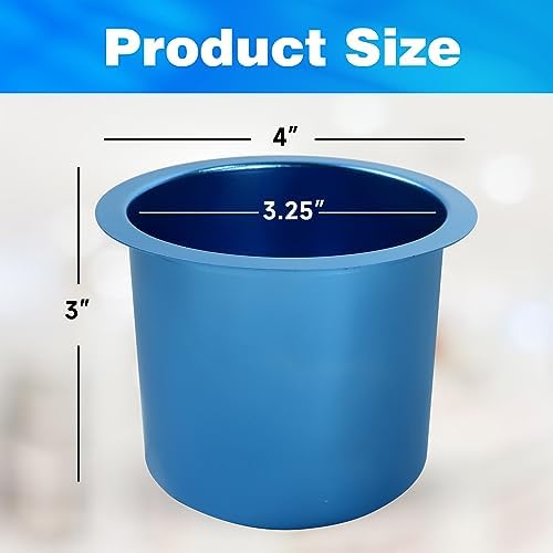 GSE Jumbo Aluminum Cup Holder for Casino Poker Tables, Blue, 2-Pack - Image 2