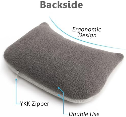 Large Mouse Wrist Rest Bean Bag, Ergonomic Mouse Support Pad Filled Ergo Beads for Computer, Laptop, PC Gaming (Gray) - Image 2