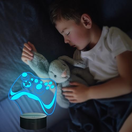 Attivolife Gamepad 3D Lamp, Hologram Illusion Controller Night Light for Kid, 16 Colors Changing & Remote Dimmer Control, Cool Boy Girl Video Gaming Room Accessories as Xmas Birthday Gift for Teen - Image 4
