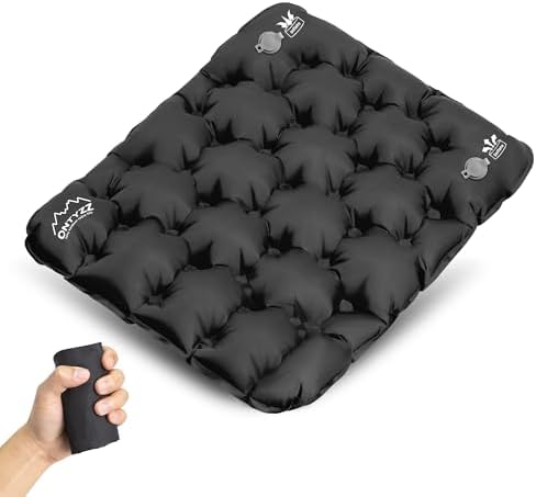 ONTYZZ Inflatable Seat Cushion Lightweight Airplane Seat Cushion | Stadium Seat Travel Cushion for Climbing Hiking Office Airplane by OTNYZZ