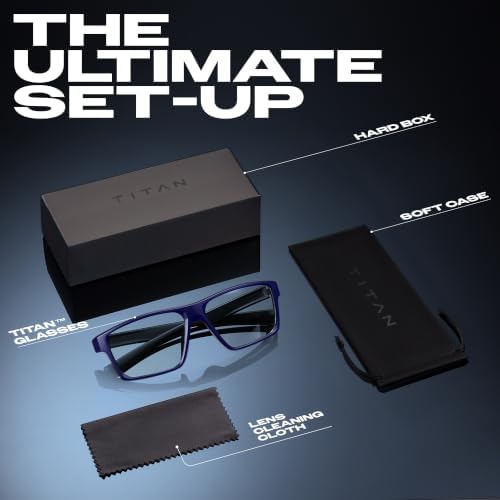 Titan Gaming Glasses, Blue Light Blocking, Night Driving Glasses for Men, Computer Protection, Gift for Gamers - Image 7
