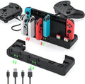 Switch Controller Charger Dock Compatible With Nintendo Switch And Switch OLED Model Joycons, Charges Up To 6pcs Joycon With Game Card Storage by MLIFEMFUL