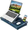 LAPGEAR Ergonomic Pro Lap Desk – Denim Blue, Fits 15.6" Laptops by LapGear
