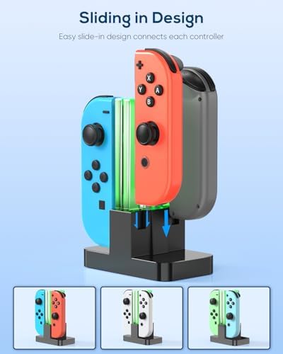 Switch Controller Charger for Joy Cons & Dock Station for Nintendo Switch - Image 4