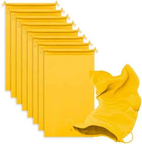 Microfiber Drawstring Bags, Multi-Size Soft Protective Pouches for Shoes, Ski Goggles, Sunglasses, Handbags & Camera Lenses by MtuxuYR