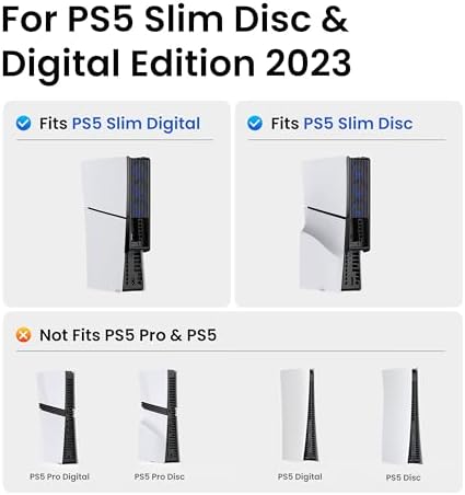KIWIHOME Cooling Fan for PS5 Slim, Larger 3-Fan with Auto Speed USB3.0 - Image 2