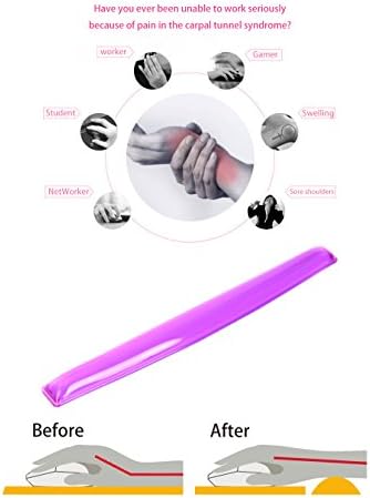 Gel Keyboard & Mouse Wrist Rest Set - Keyboard Wrist Rest Pad & Mouse Support for Office Gaming Pad Computer Laptop Ergonomic Comfortable Pain Relief- Pad Set - Image 3