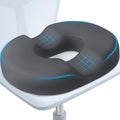 BlissTrends Donut Pillow Seat Cushion, Memory Foam Lifting Cushions(Gray) | Donut Chair Cushions for Postpartum Pregnancy & Hemorrhoids,Tailbone Pain Relief Cushion for Office&Home Chairs by BlissTrends