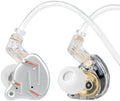 2026 Latest KZ ZST PRO X in Ear Monitor Headphones, 1BA 1DD Hybrid Driver Wired Gaming Earbuds, Deep Bass Sound Wired Ear Buds, HiFi IEM for Gaming Music Singer Musician Drummer (Without mic, Silver) by Yinyoo