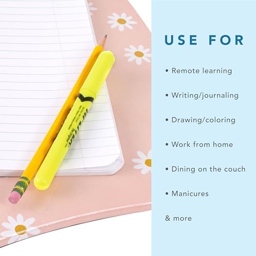 LAPGEAR MyStyle Lap Desk – Pink Daisy, Fits 15.6” Laptops - Image 4