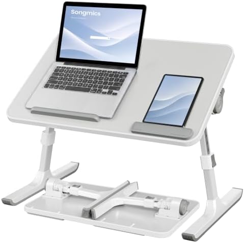 SONGMICS Bed Laptop Desk, Adjustable, 6 Heights, 20.5 x 11.8 Inches by Unknown