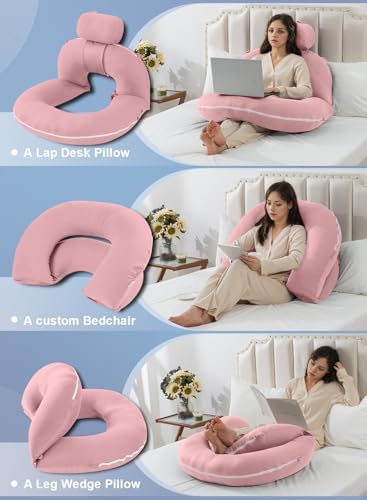 INSEN Reading Pillow, Back Pillow for Sitting in Bed and Couch, Gaming Pillow for Adults, Sit Up Support for Bed - Image 2