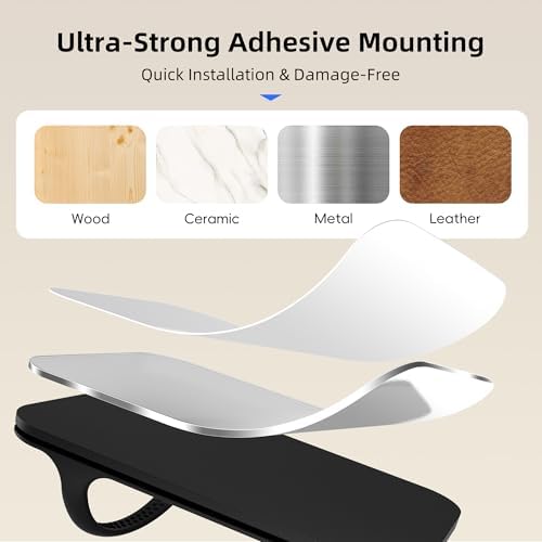 ELETIUO Universal Silicone Laptop Charger Holder,Under Desk Power Brick Mount Organizer for Charging Brick & Cables,Flexible Non-Slip Power Bricks Mount,Secure Supply Holder for Laptop Charger,Black - Image 6