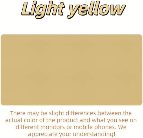 Bloss Light Yellow Desk Mat 31.5"x15.7", Desk Matt for Desktop, Waterproof Leather Large Mouse Pad, Computer Mat for Office/Home/Decor - Image 5