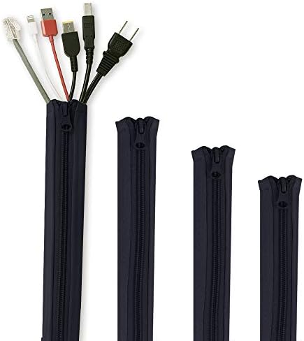 StangH Cable Management Sleeves for Wires 19 Inch, 4 Pieces -Black by StangH