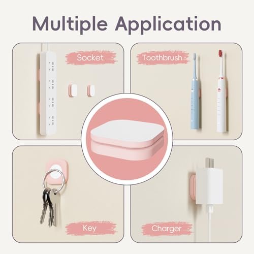 Magnetic Remote Control Holder Wall Mount for TV Fan 6 Pack Pink - Image 7