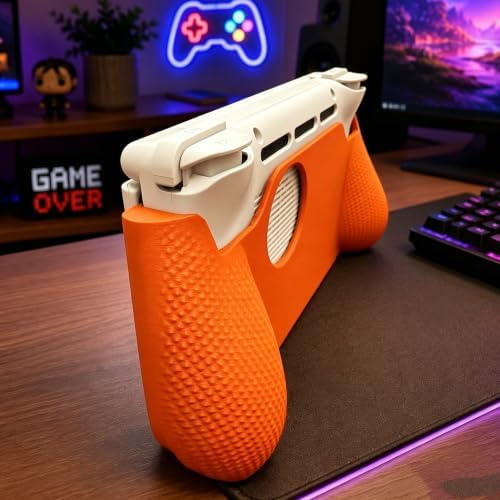 Ergonomic Grip Display Stand Compatible with Ayn Thor Game Consoles (Orange) by Unknown