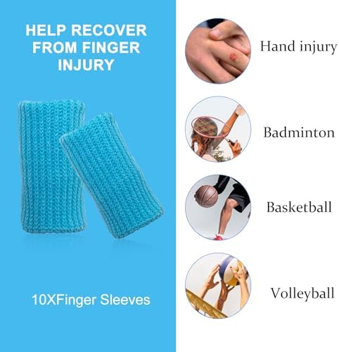 Finger Compression Sleeves, 10 Pcs - Image 2