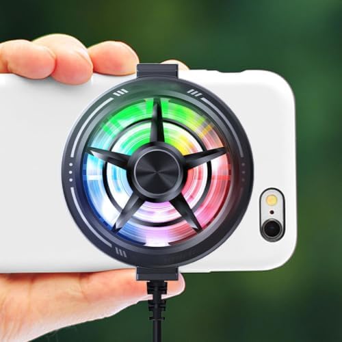 Phone Cooling Fan, Portable Low Noise Light Up Smartphone Cooler - Image 3