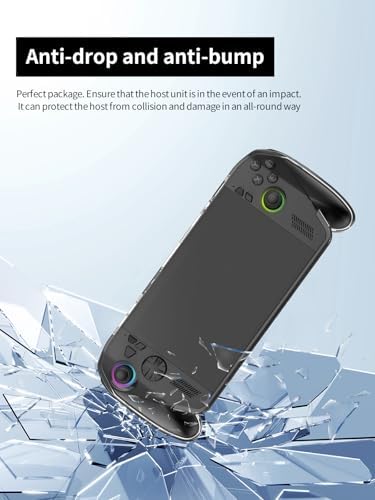 Case for ROG Ally X 7" Gaming Handheld, Thin Slim Lightweight&Stand&Scratch Proof Durable Protection Rubber TPU Cover (Transparent). - Image 2