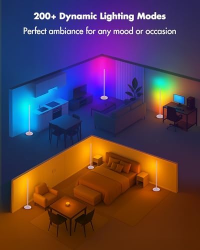 LED Corner Lamp, Smart RGB Floor Lamp for Living Room, Bedroom - Image 5