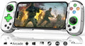 Phone Game Controller for iPhone 17/Android/PC/Switch, Play COD, Genshin,Support Streaming on PS5/Xbox/PC Console, Cloud Gaming Wireless Gamepad Joystick, Turbo/6-Axis Gyro/Dual Motor, Green Light, White by Koiiko-BeBornforGame