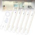 Plug-in Under Cabinet Lights Daylight White 4000K, Dimmable LED Under Cabinet Lighting, 6PCS x 12 Inch Under-Counter Light Fixtures with Memory Function, Under Counter LED Lights for Kitchen by Jusjubr