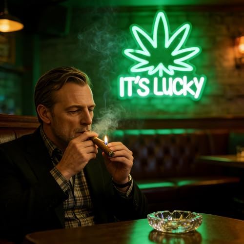 Leaf Weed Neon Sign Dimmable LED Green Neon Light for Wall Decor - Image 3