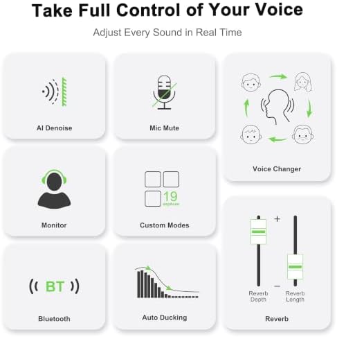 TENLAMP G10 Creator Audio Mixer Bundle with Microphone for Streaming - Image 6