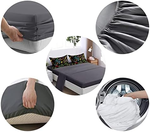 BDUCOK 6 Pieces Gamer Comforter Set for Boys Gaming Bedding Set Queen Size,Video Game Controller Comforter for Boys Kids Adult 3D Gamepad Microfiber Bedding Sets 6 Pieces Bed in A Bag Sets3011,Queen - Image 5