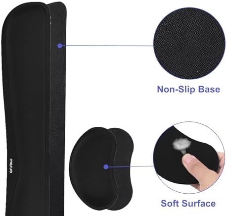 MOSISO Keyboard Mouse Pad Set, Gaming Mouse Pad&Keyboard Wrist Rest - Image 6