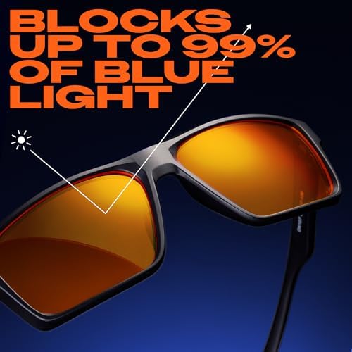 Titan Gaming Glasses, Blue Light Blocking, Night Driving Glasses for Men, Computer Protection, Gift for Gamers - Image 3
