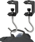 Desk Mount Bag Holder Hook Clamp-On Backpack Hanger Portable Headphones Holder, Reduce Desk Clutter, Black (Pack of 2) by Zolunu