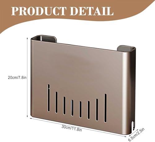 WiFi Router Shelf wall Mount,WiFi Box Hider,in wall Media Box,Grey - Image 3