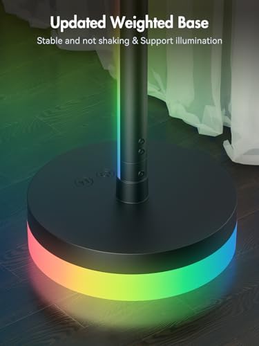OIYN Corner Floor Lamp 2 Pack,RGBICW LED Corner Lamp with 1300lm Smart Modern Floor Lamp,App & Remote Control,Music Sync,Color Changing Standing Lamp for Bedroom Living Room and Gaming Rooms - Image 4