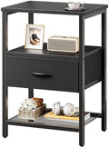 Huuger Night Stand with 2 Drawers, Bed Side Table with Open Shelf by Huuger