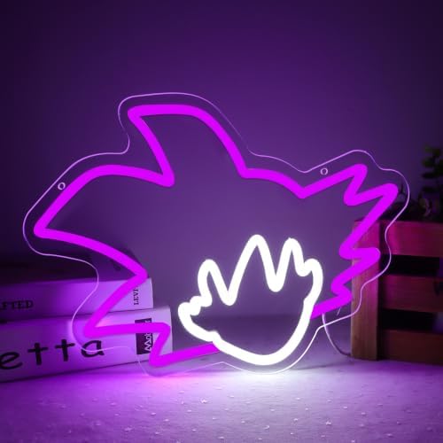 GALLIA Anime Theme Cartoon LED Neon Sign for Wall Decor, Dimmable Anime Light Up Display, Kids Bedroom Game Room Decoration, (Dragon Gohan) by GALLIA