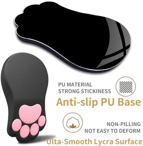 L-SPOUTTO Ergonomic Mouse Pad with Wrist Rest,Black Mouse Pad Wrist Support - Image 2